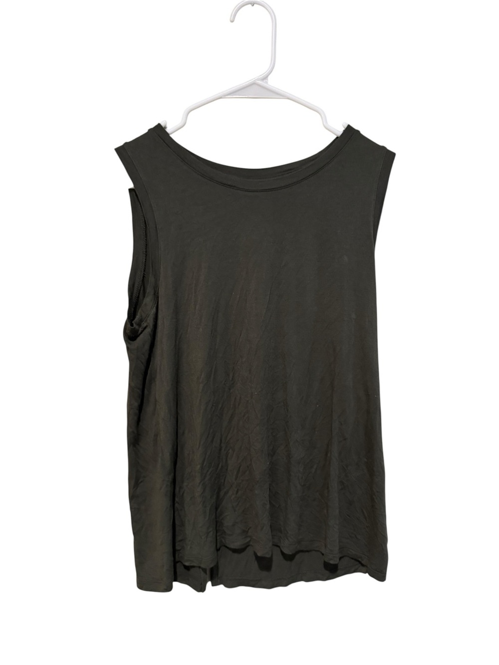 Halogen Camo Green Muscle Tank Top